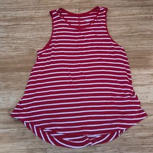 Red & White tank